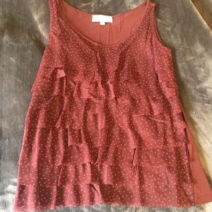 Loft polka dot top in M